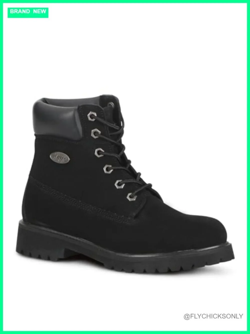 Leather 6-inch Chukka Boot with Lug Sole Lace-Up Ankle Bootie